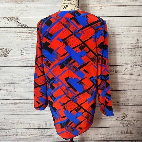 AMANDA UPRICHARD V-NECK 100% silk Size medium dress popover blouse - Picture 5 of 7